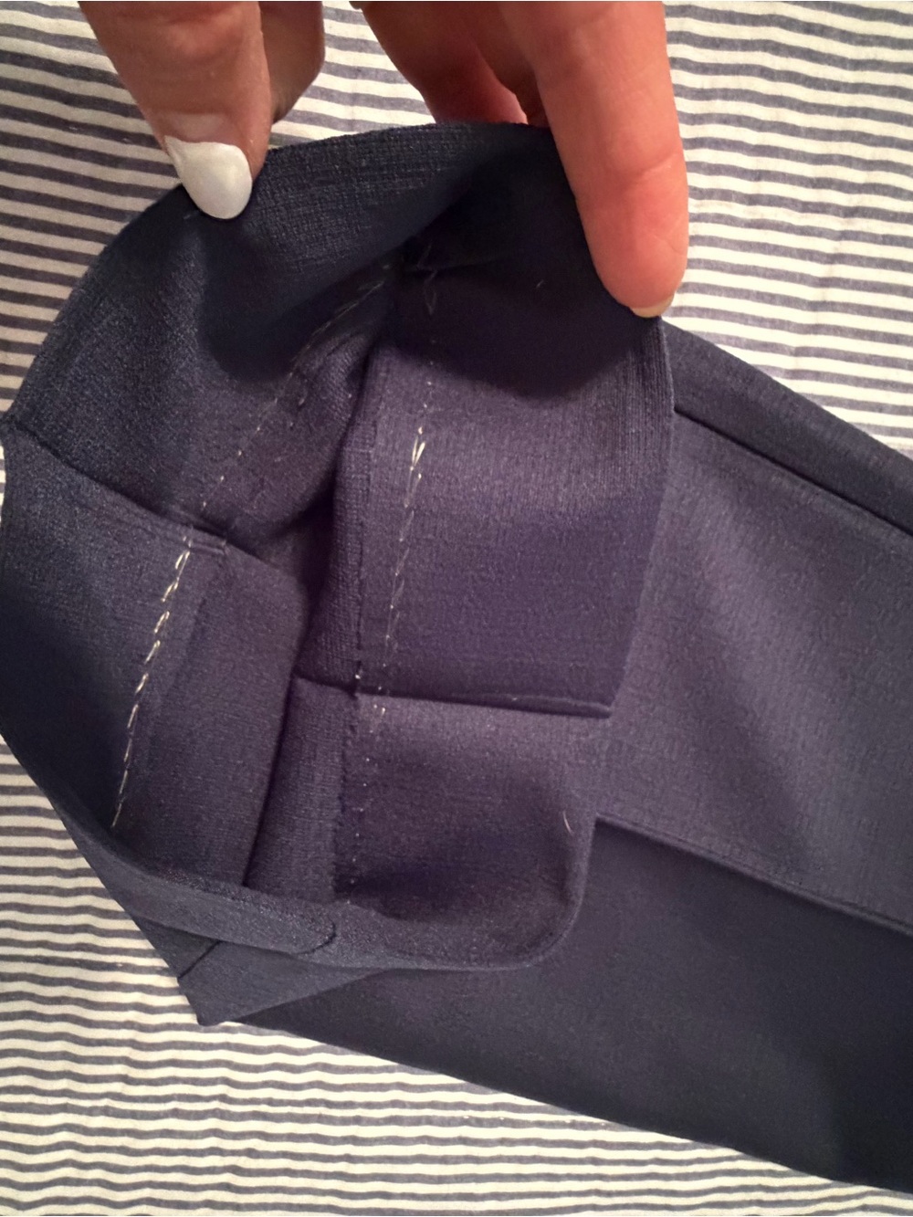 Mens M Vintage Blue 2Pc Suit Western Stitched Jacket Bottom Pants Retro See Pics - Picture 15 of 16